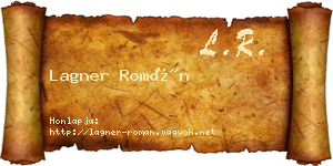 Lagner Román névjegykártya